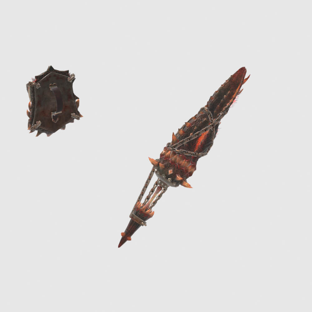 Consummate Gunlance - Monster Hunter World 3D Model
