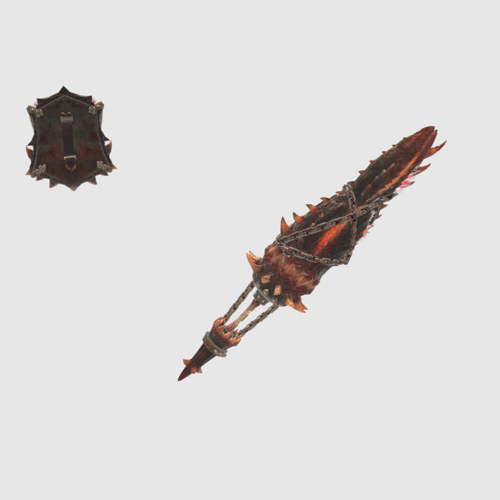 Consummate Gunlance - Monster Hunter World 3D Model