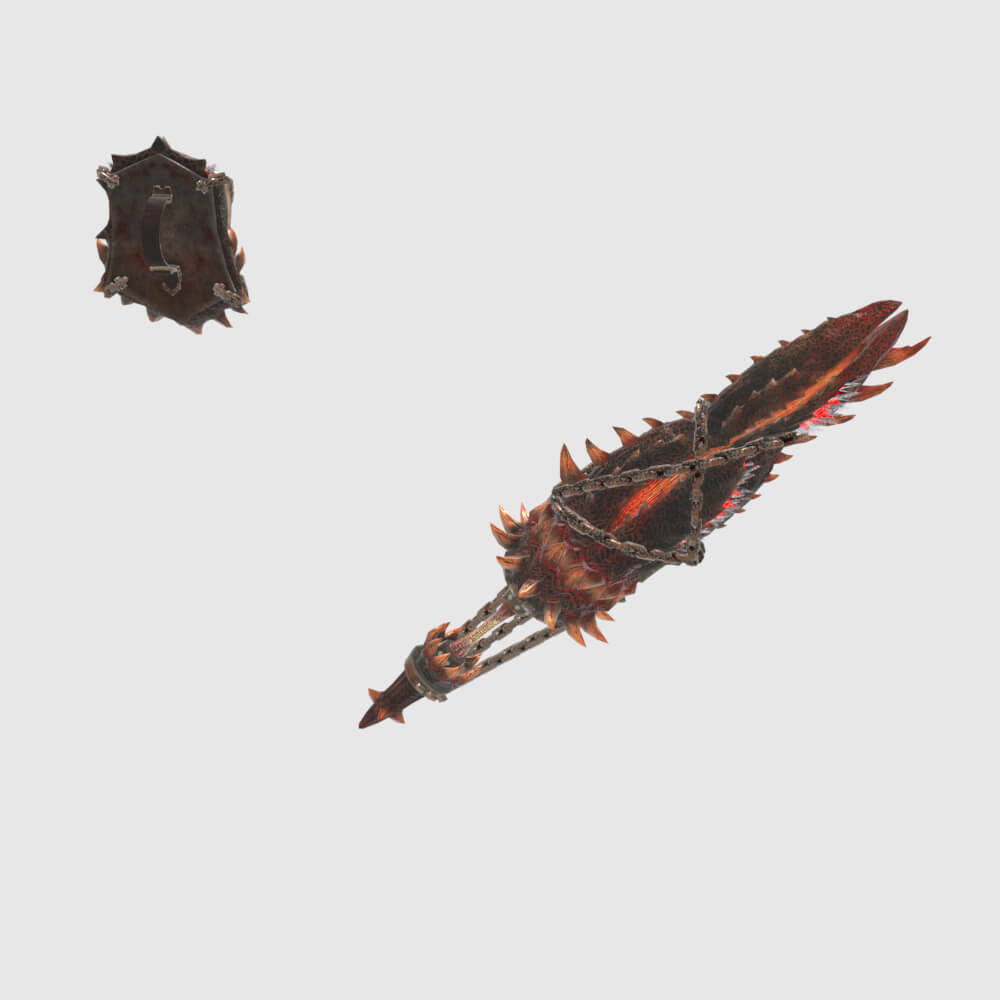 Consummate Gunlance - Monster Hunter World 3D Model