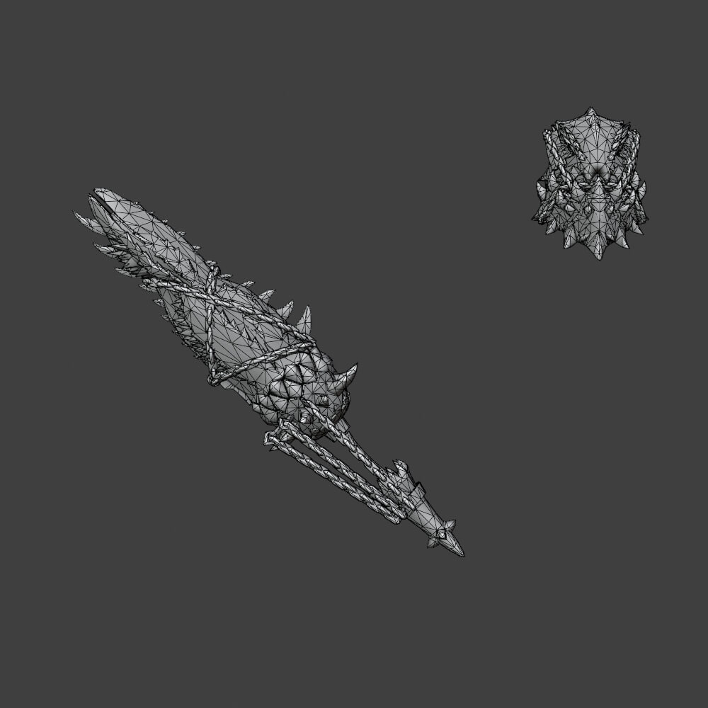 Consummate Gunlance - Monster Hunter World 3D Model
