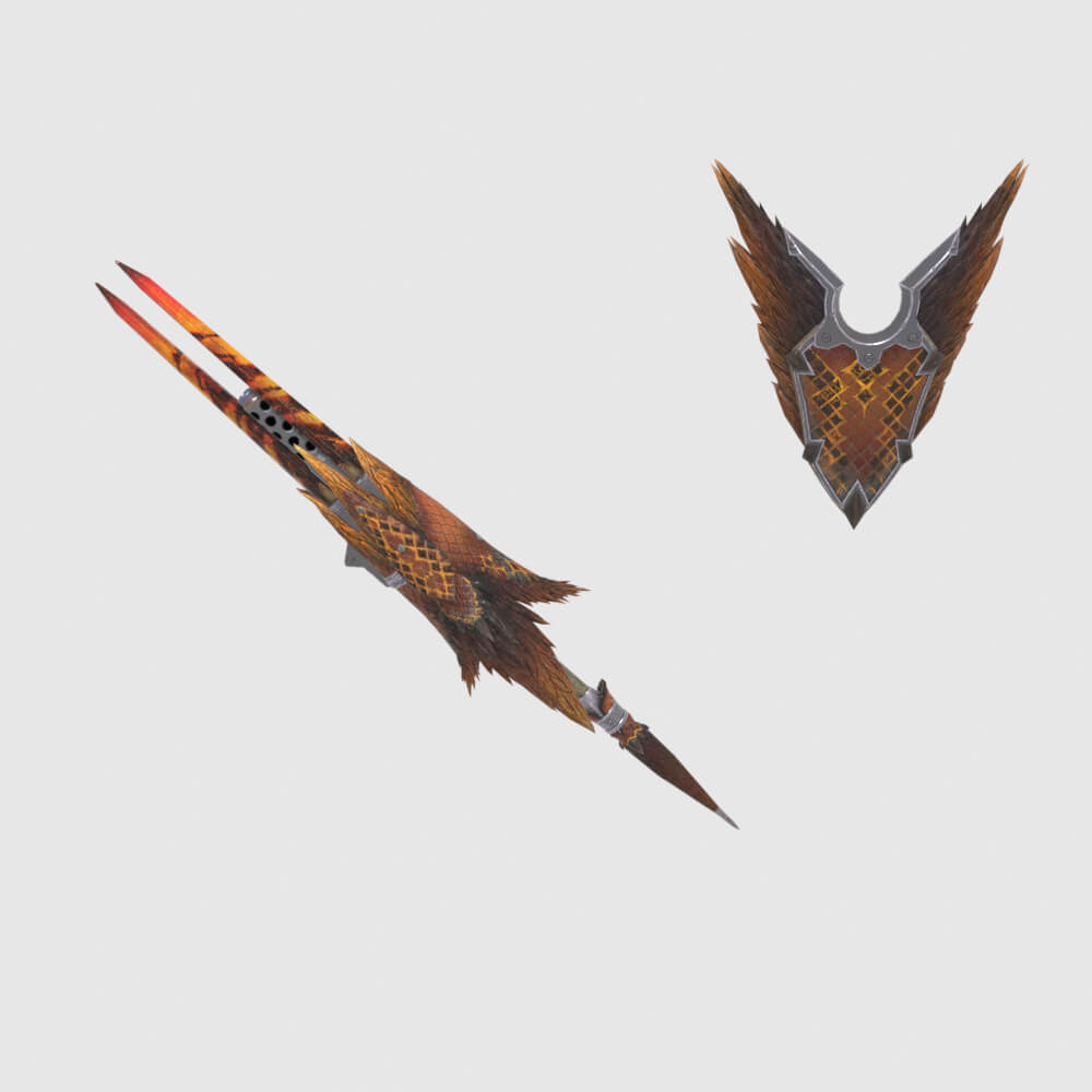 Crimson Hornet - Monster Hunter World 3D Model