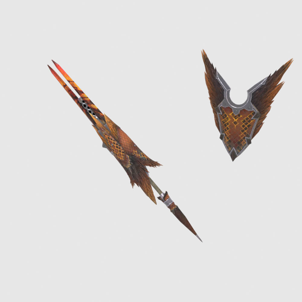 Crimson Hornet - Monster Hunter World 3D Model