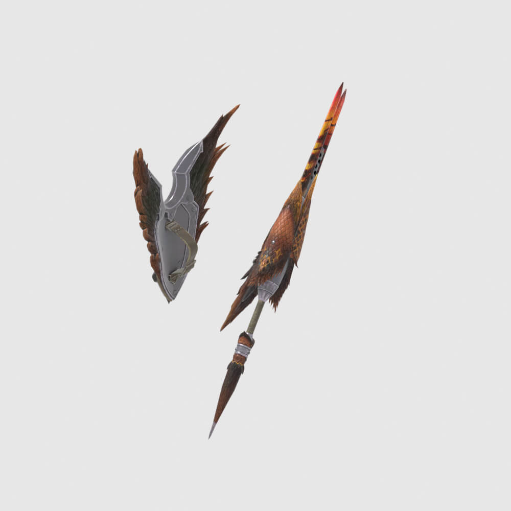 Crimson Hornet - Monster Hunter World 3D Model