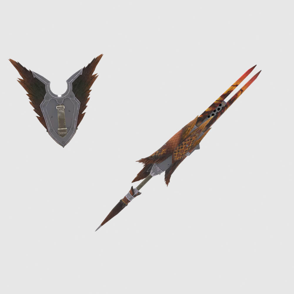 Crimson Hornet - Monster Hunter World 3D Model