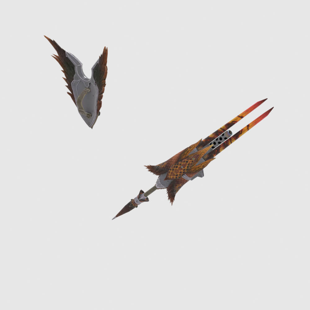 Crimson Hornet - Monster Hunter World 3D Model
