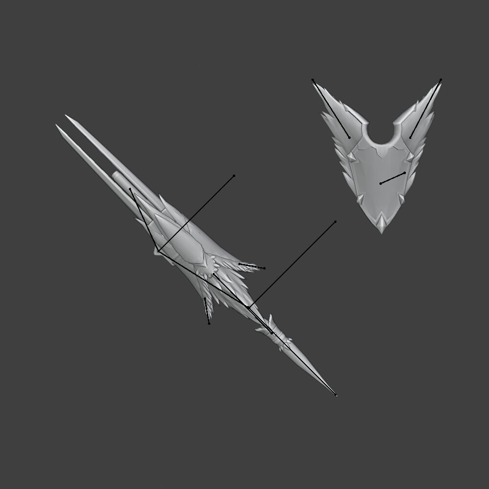 Crimson Hornet - Monster Hunter World 3D Model