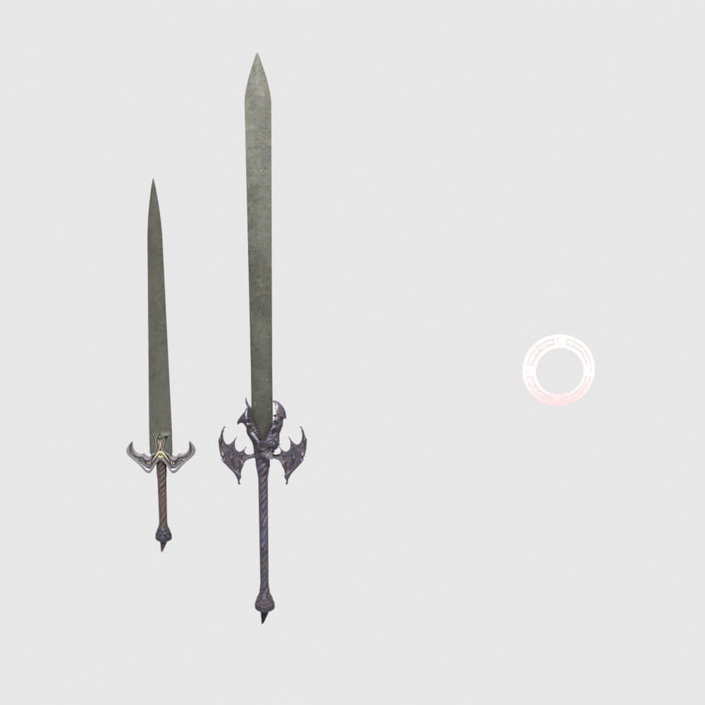 Dantes Devil Sword - Monster Hunter World 3D Model
