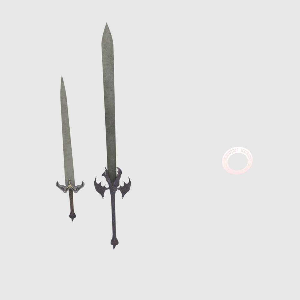 Dantes Devil Sword - Monster Hunter World 3D Model