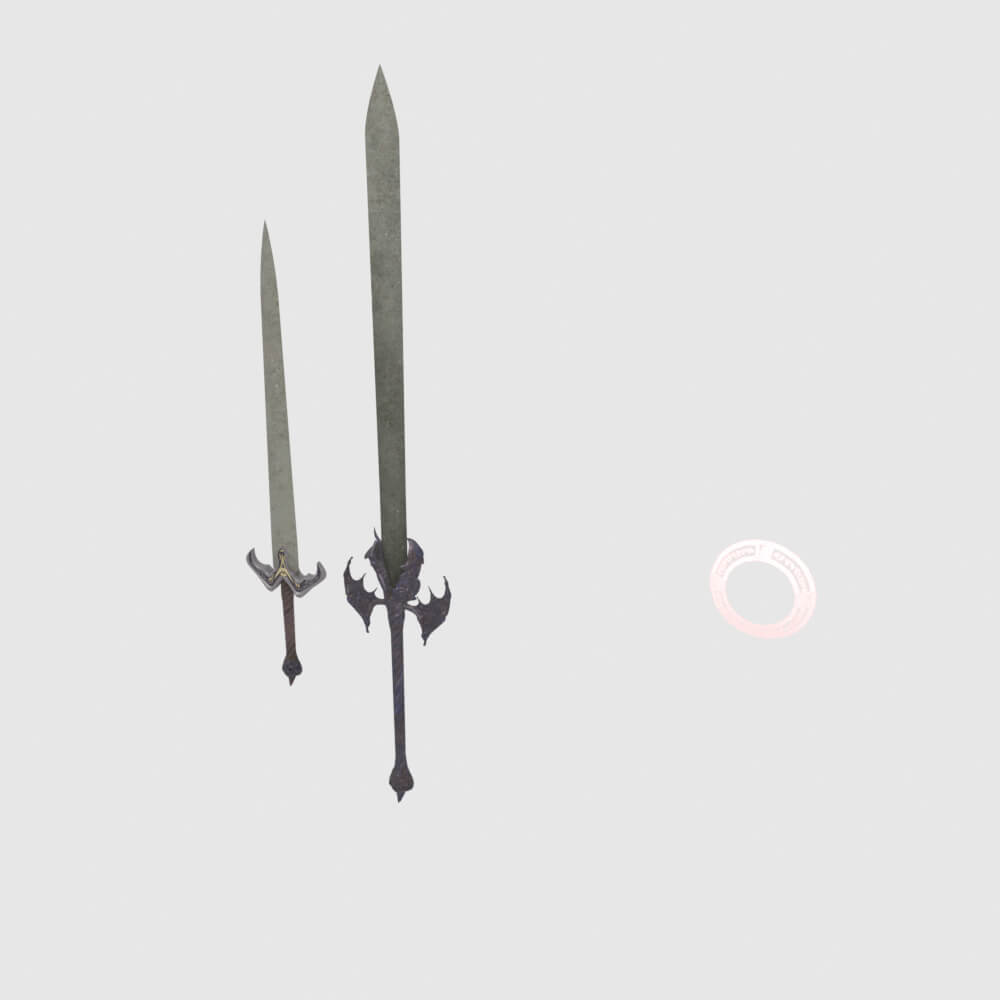 Dantes Devil Sword - Monster Hunter World 3D Model
