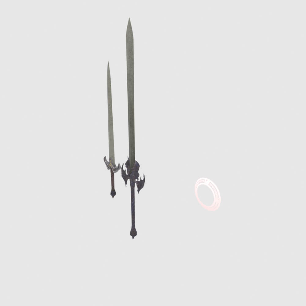 Dantes Devil Sword - Monster Hunter World 3D Model