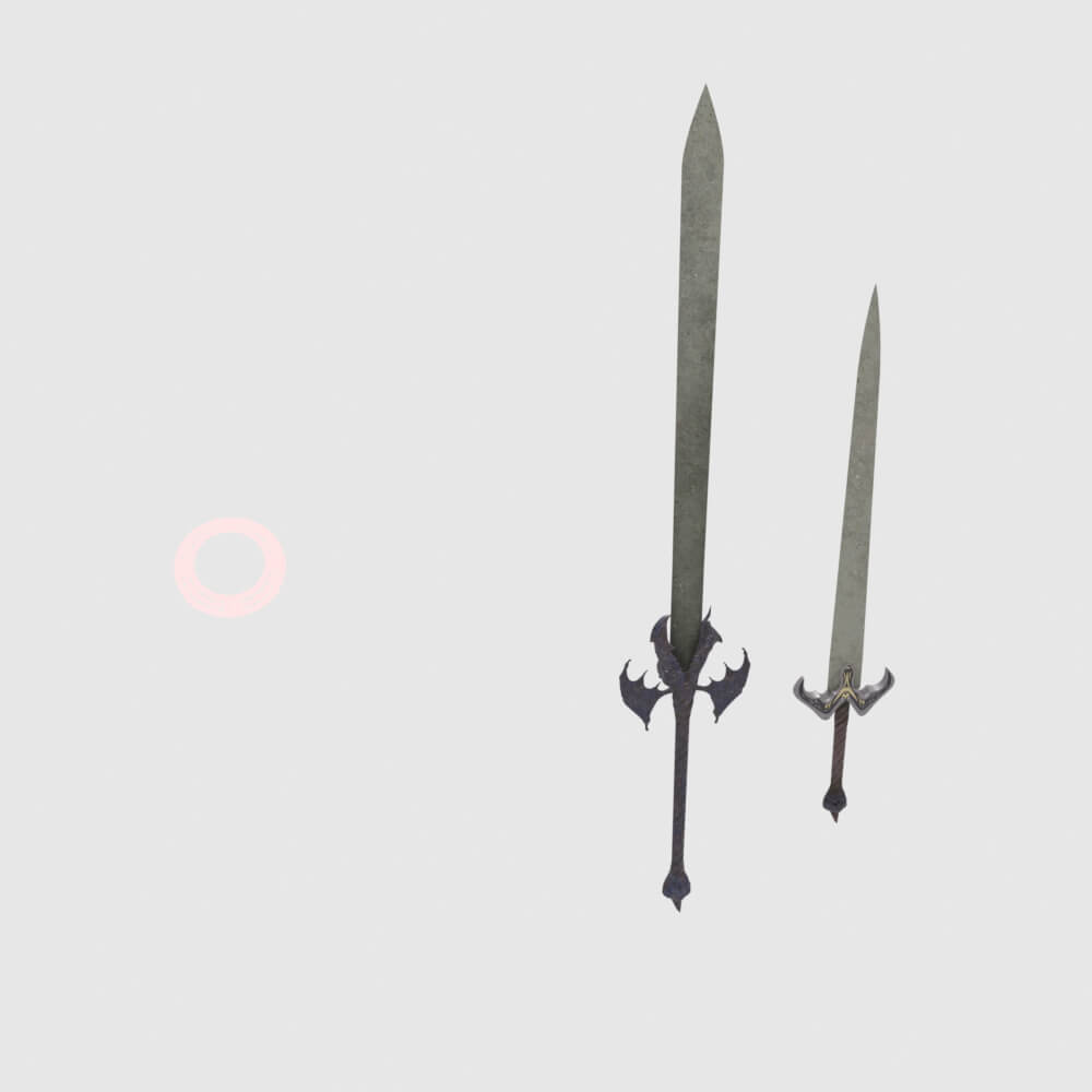 Dantes Devil Sword - Monster Hunter World 3D Model