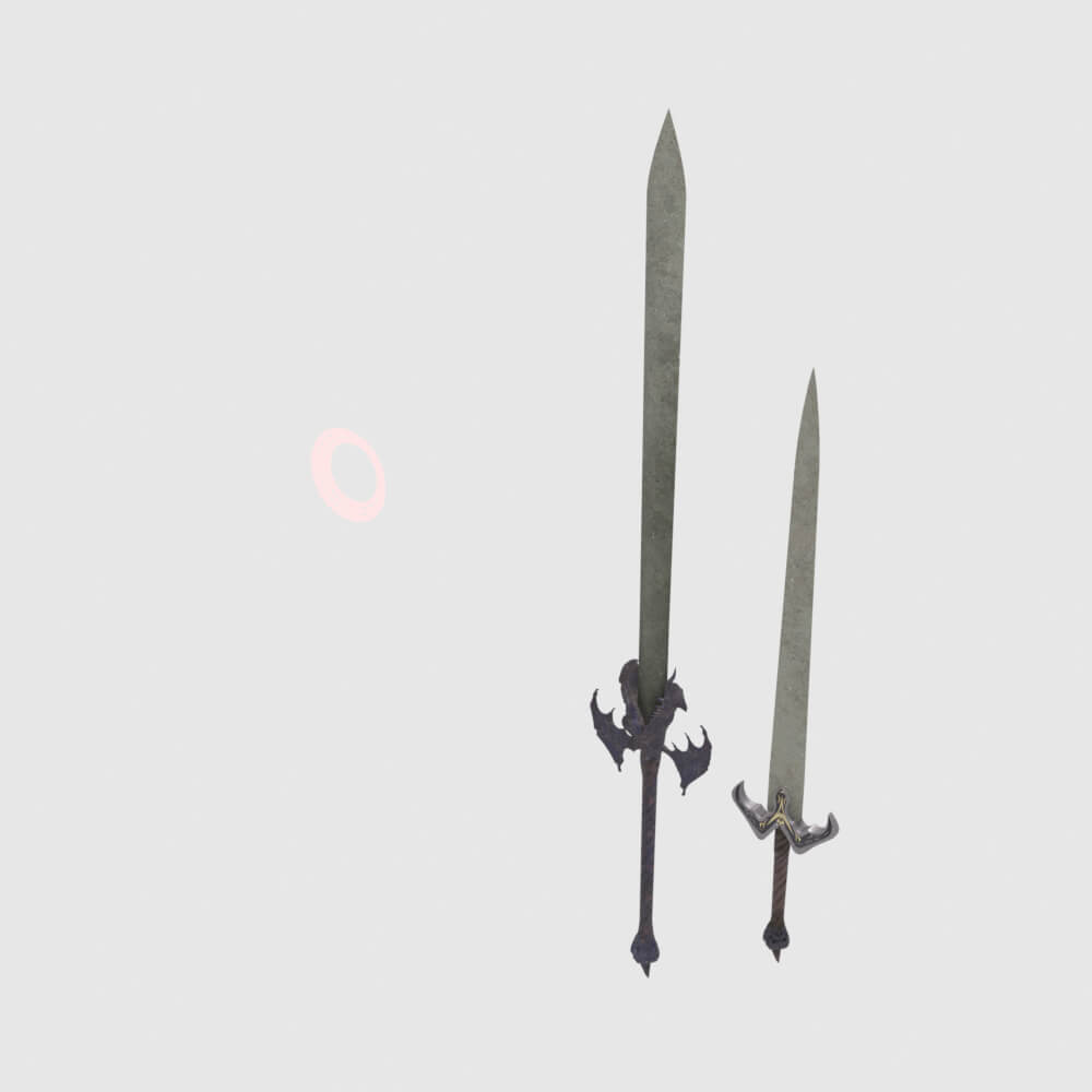Dantes Devil Sword - Monster Hunter World 3D Model