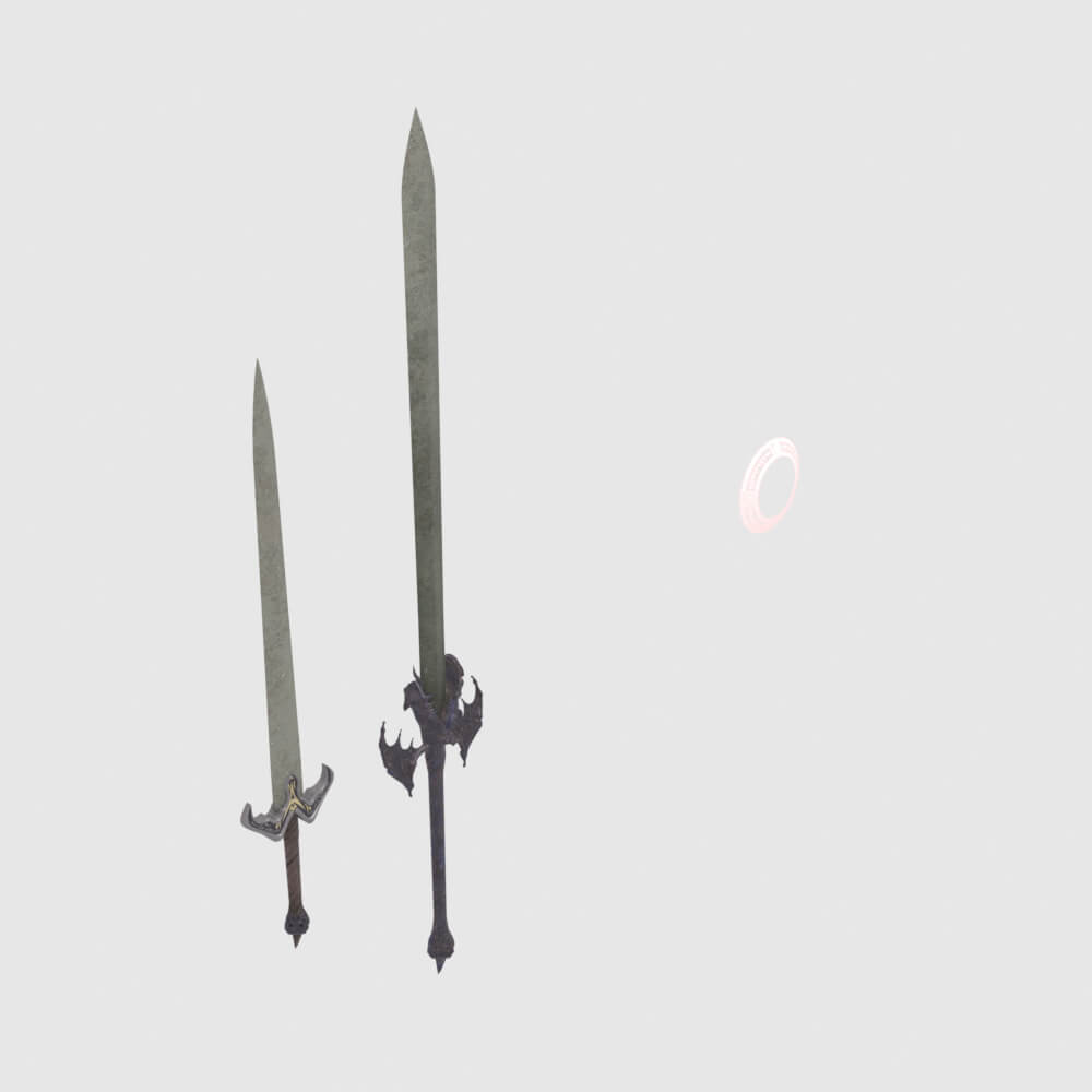 Dantes Devil Sword - Monster Hunter World 3D Model
