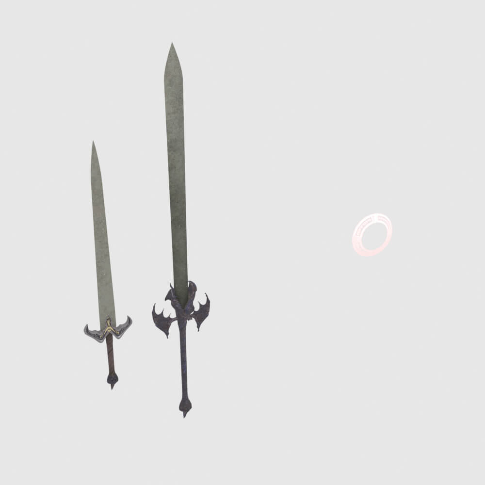 Dantes Devil Sword - Monster Hunter World 3D Model
