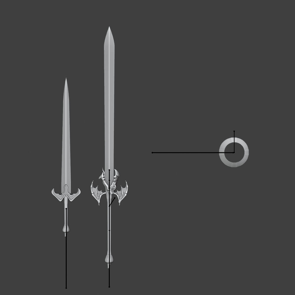 Dantes Devil Sword - Monster Hunter World 3D Model