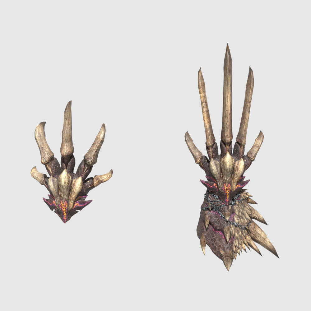 Decimation Claws - Monster Hunter World 3D Model