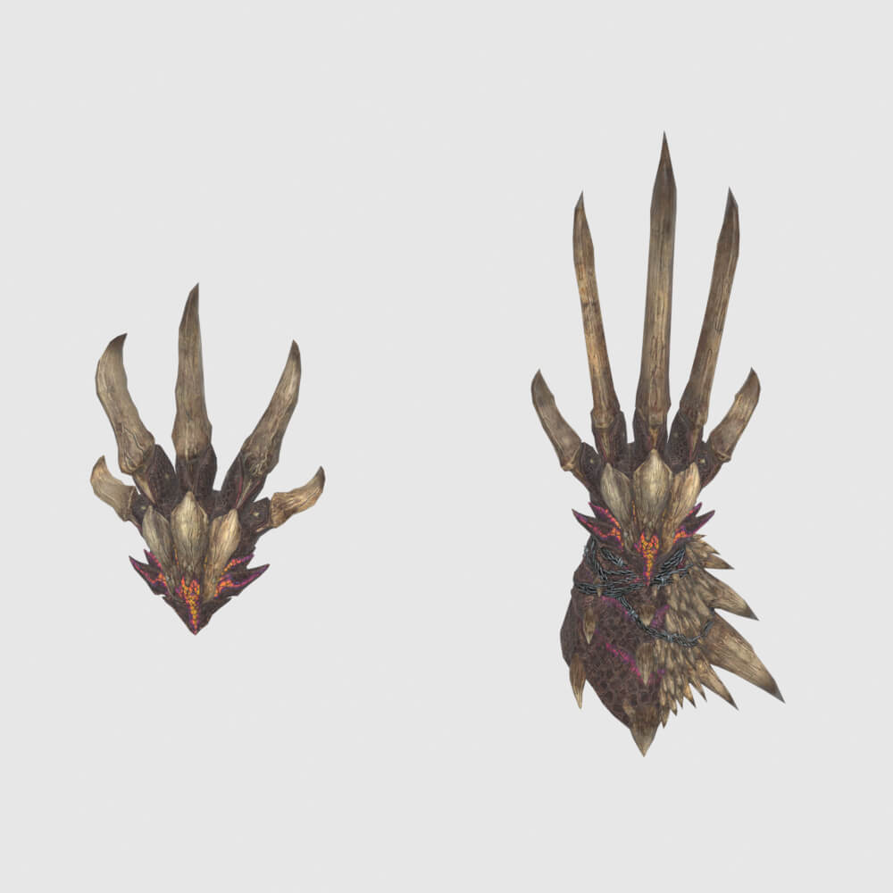 Decimation Claws - Monster Hunter World 3D Model