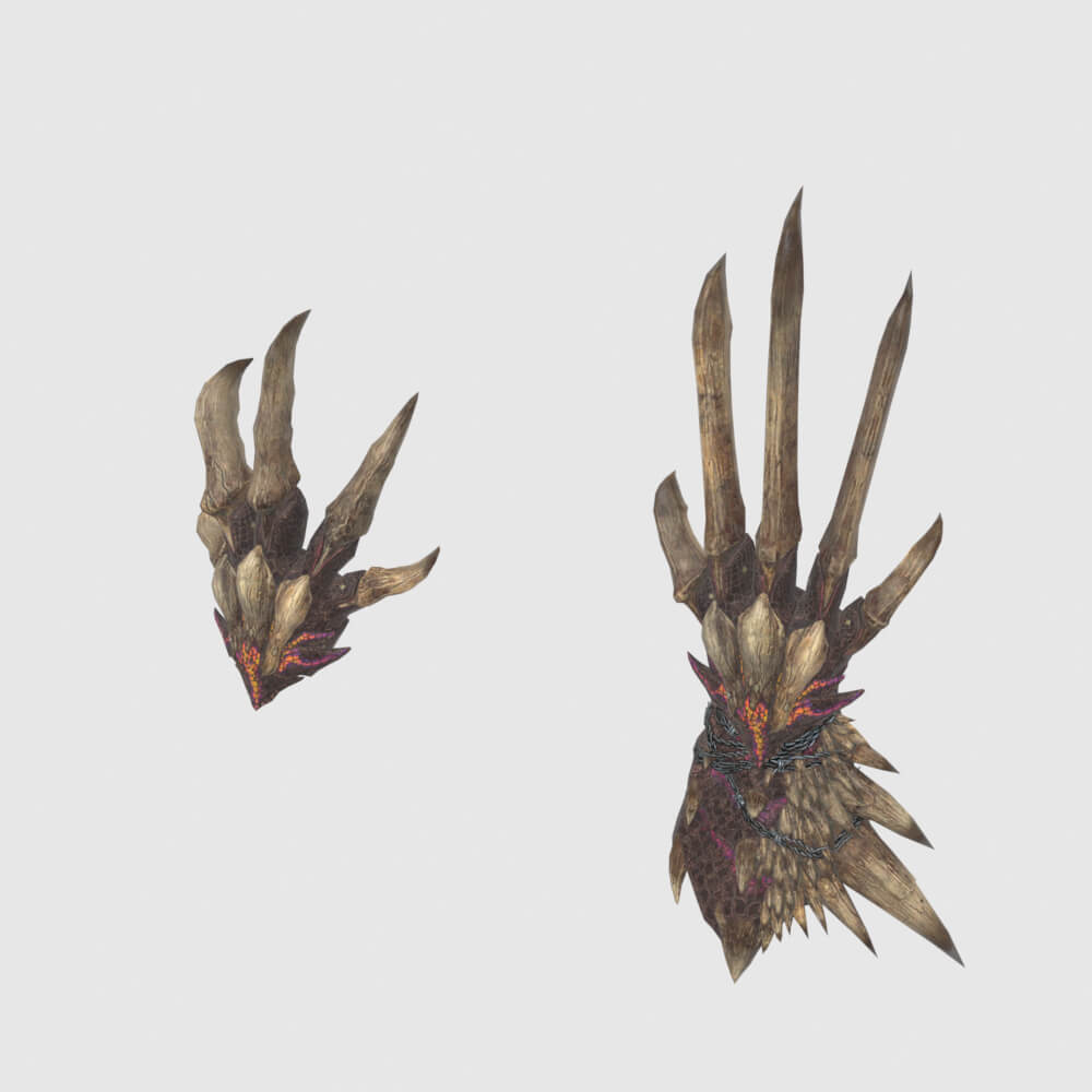 Decimation Claws - Monster Hunter World 3D Model