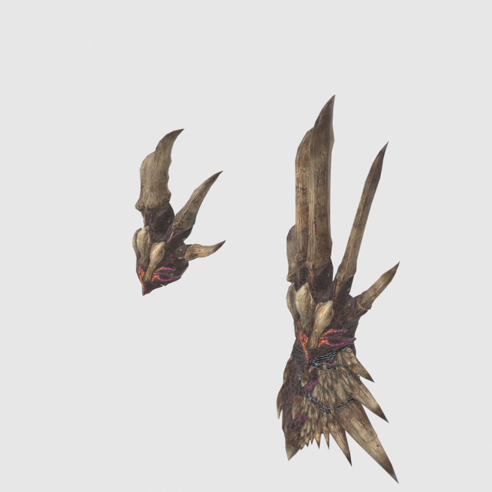 Decimation Claws - Monster Hunter World 3D Model