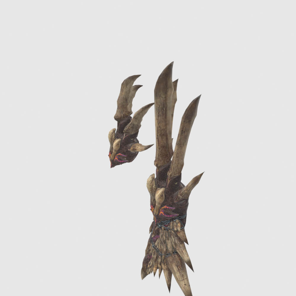 Decimation Claws - Monster Hunter World 3D Model