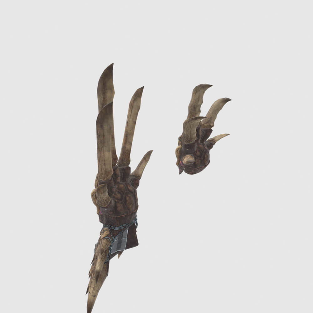 Decimation Claws - Monster Hunter World 3D Model