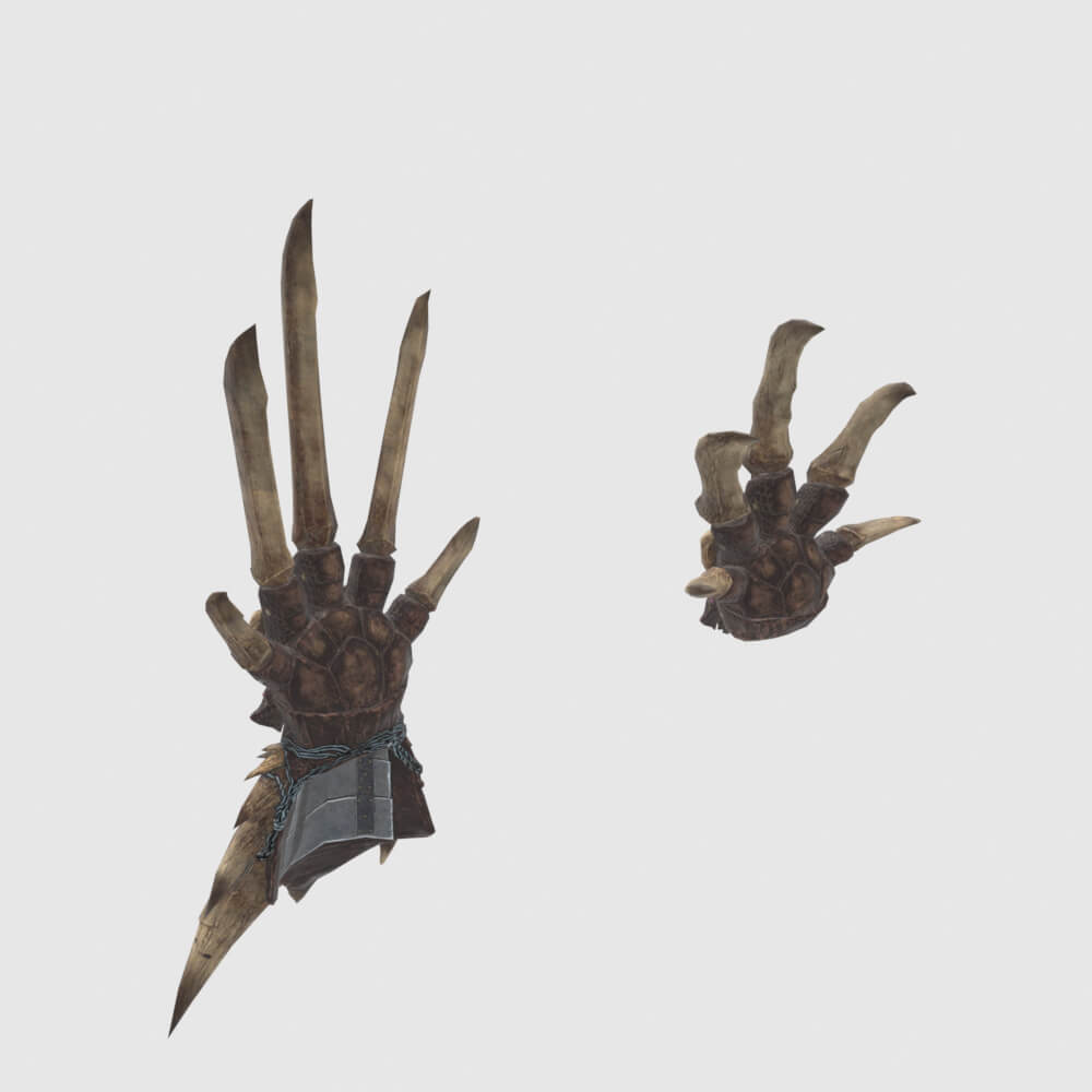 Decimation Claws - Monster Hunter World 3D Model
