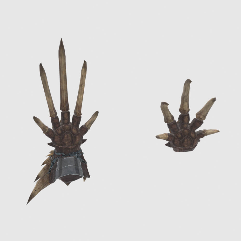 Decimation Claws - Monster Hunter World 3D Model