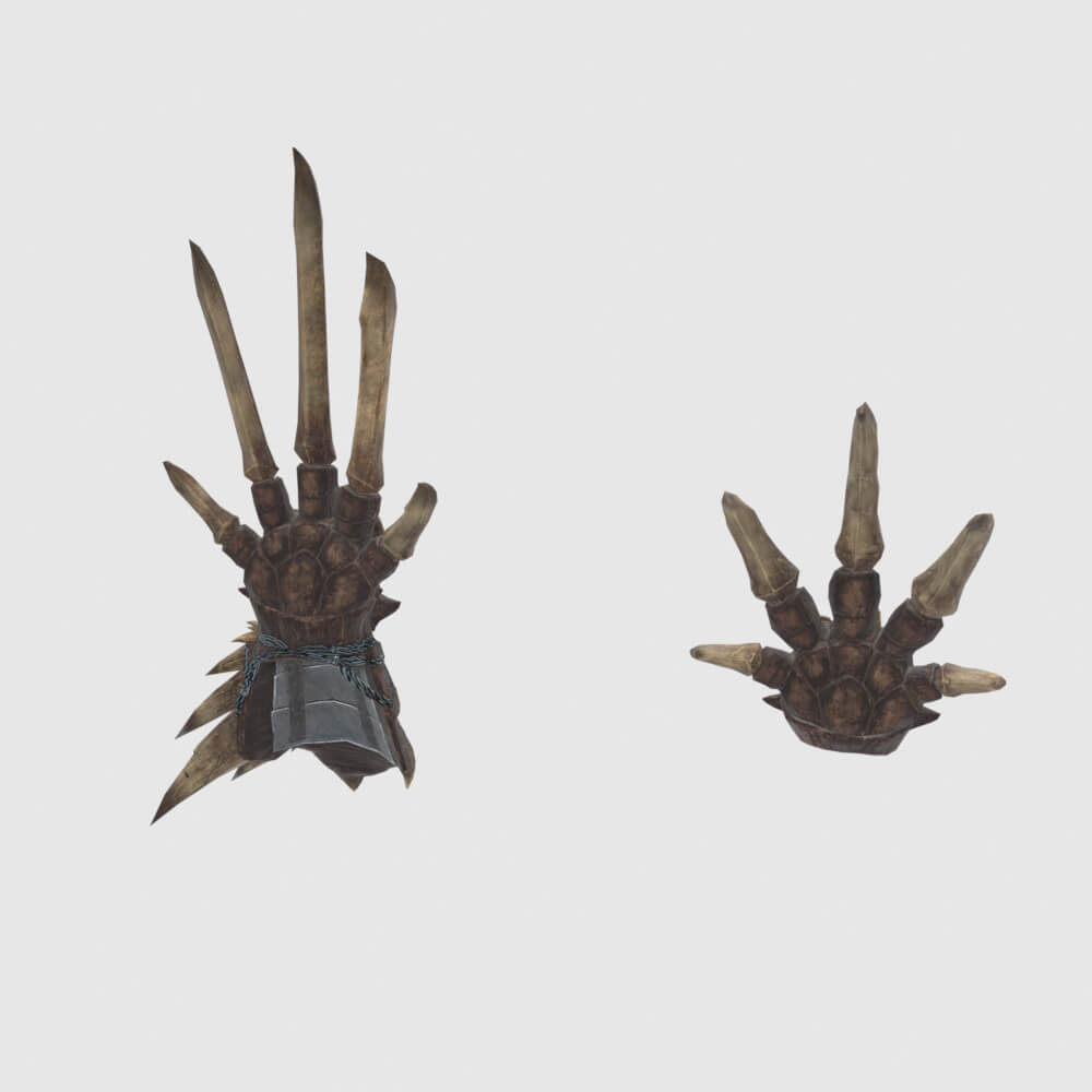 Decimation Claws - Monster Hunter World 3D Model