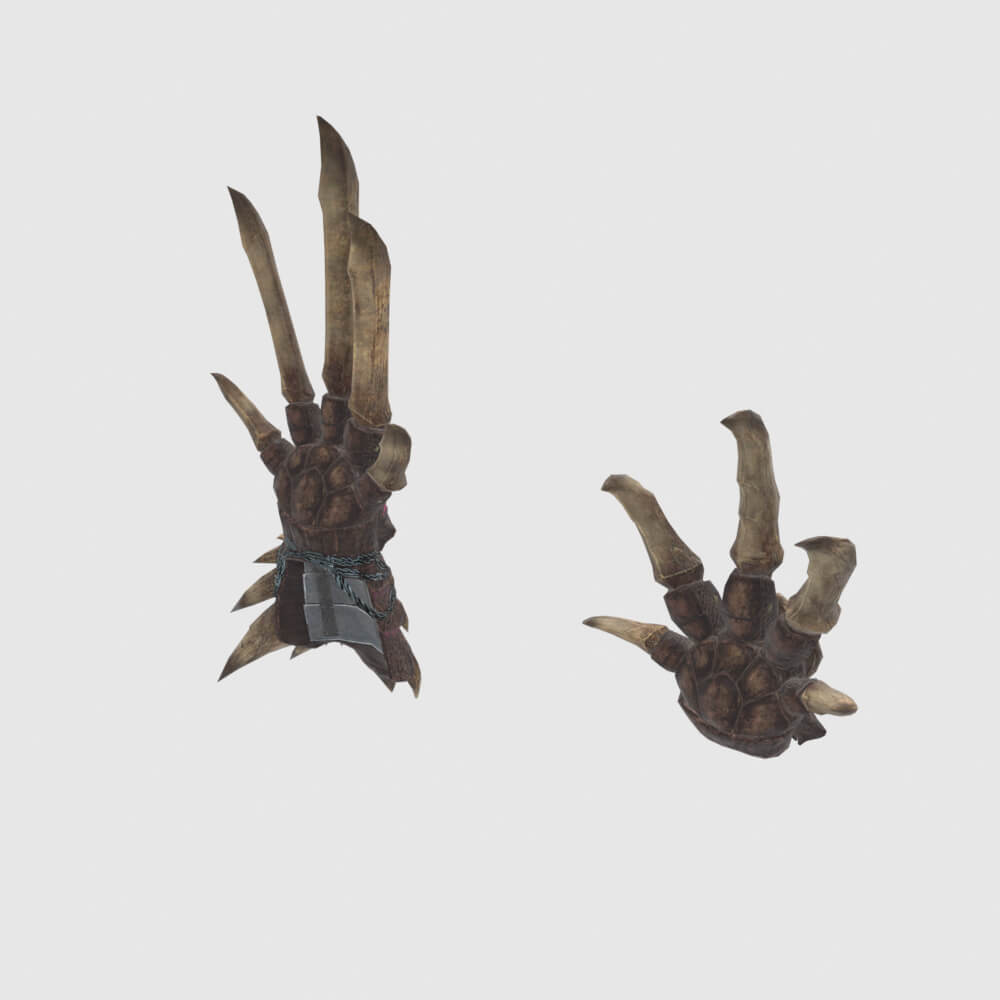 Decimation Claws - Monster Hunter World 3D Model