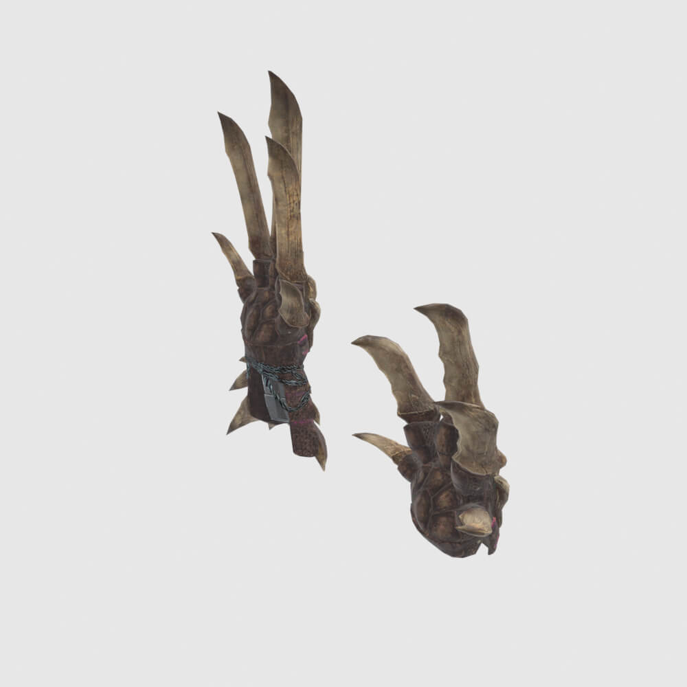 Decimation Claws - Monster Hunter World 3D Model