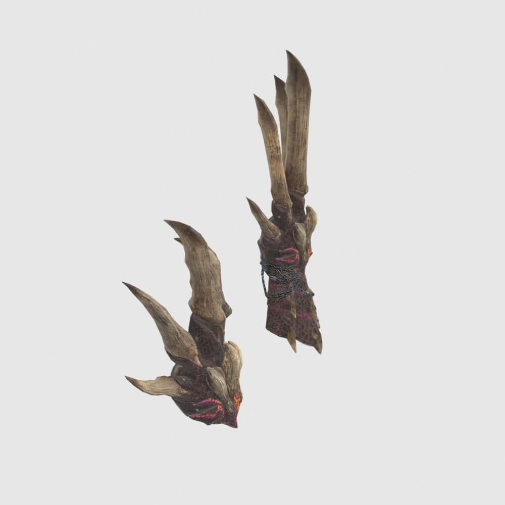 Decimation Claws - Monster Hunter World 3D Model