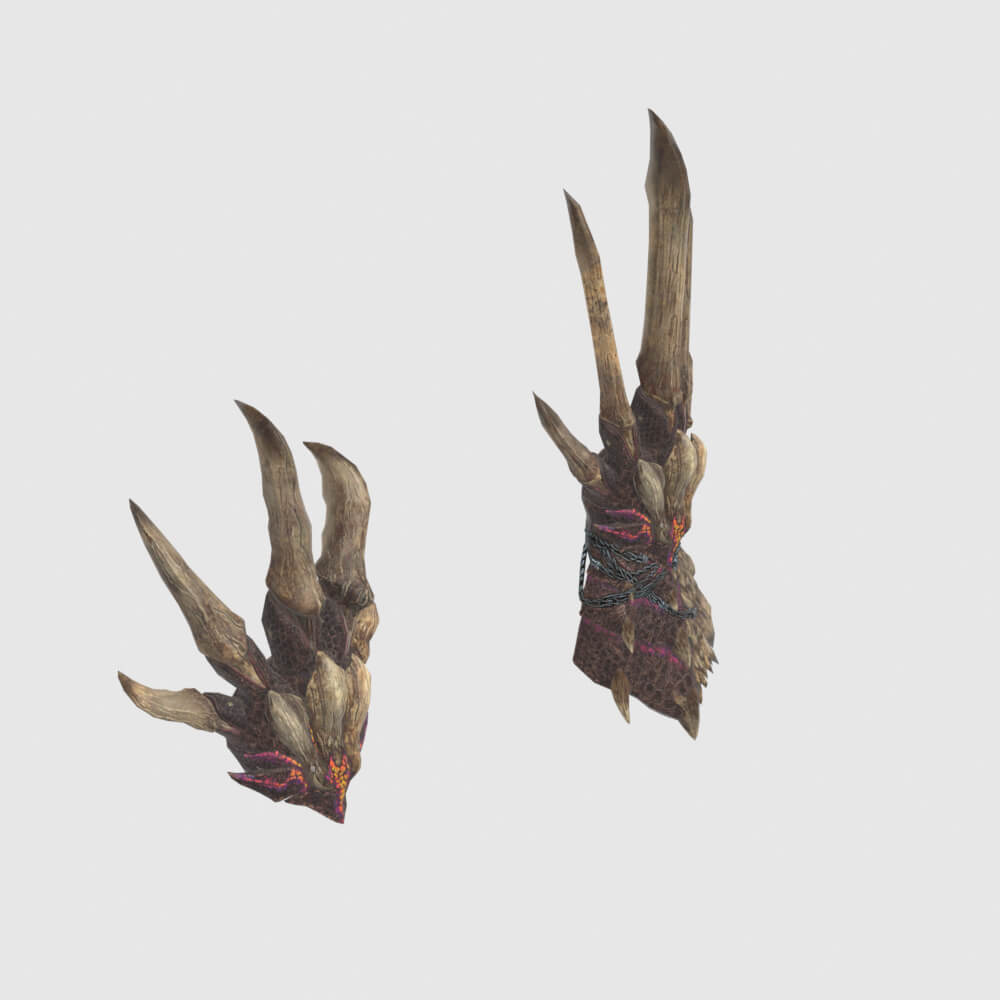Decimation Claws - Monster Hunter World 3D Model