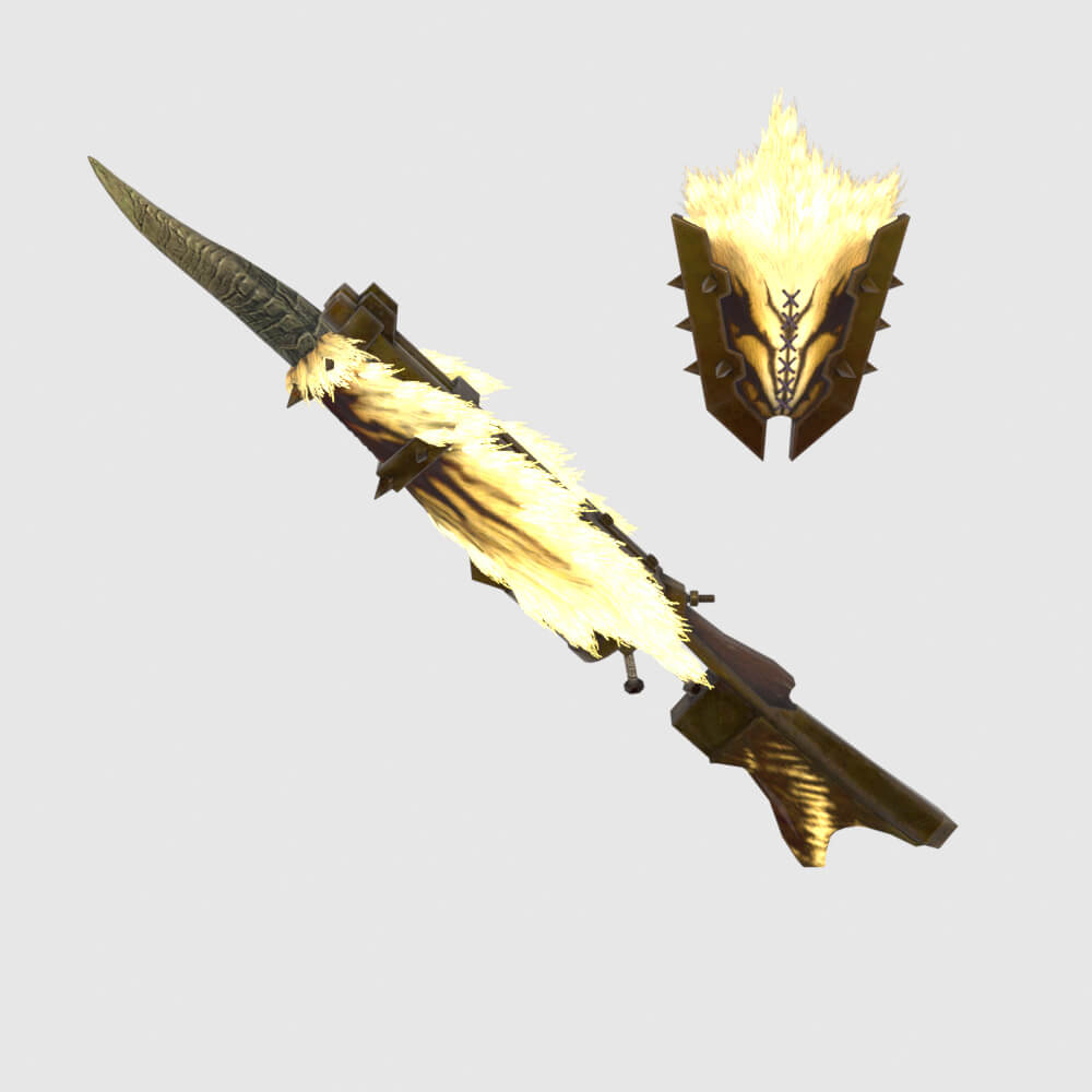 Demonlord Gunlance - Monster Hunter World 3D Model