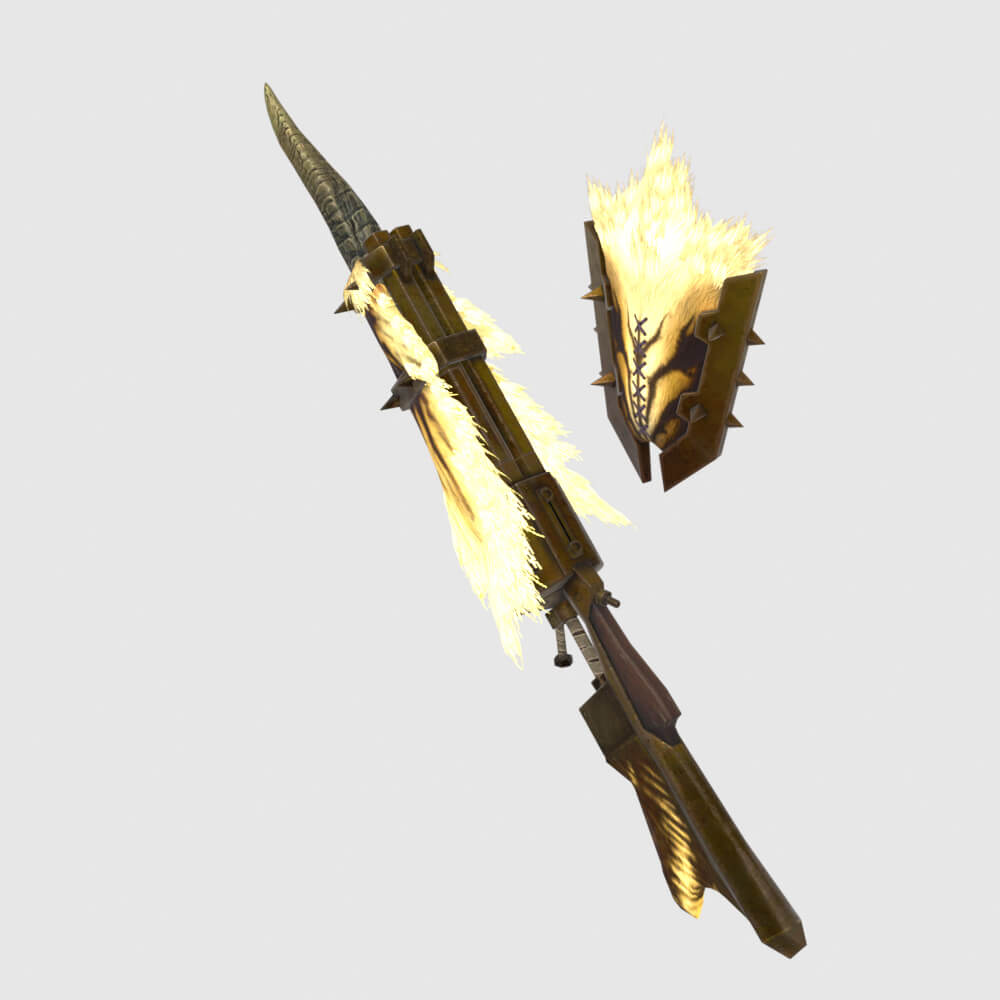 Demonlord Gunlance - Monster Hunter World 3D Model
