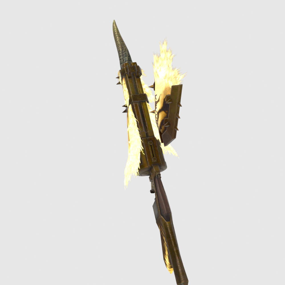 Demonlord Gunlance - Monster Hunter World 3D Model