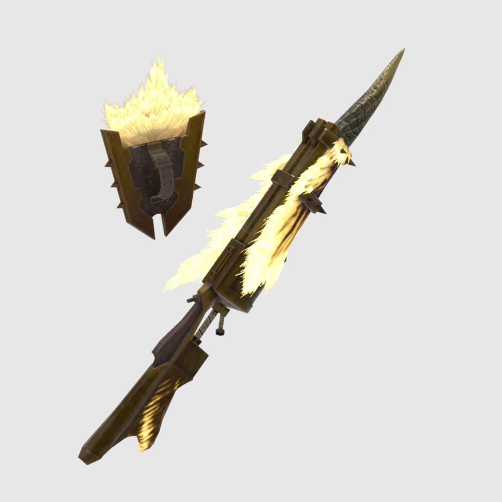Demonlord Gunlance - Monster Hunter World 3D Model