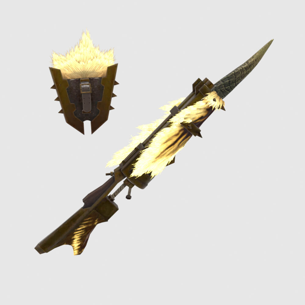 Demonlord Gunlance - Monster Hunter World 3D Model