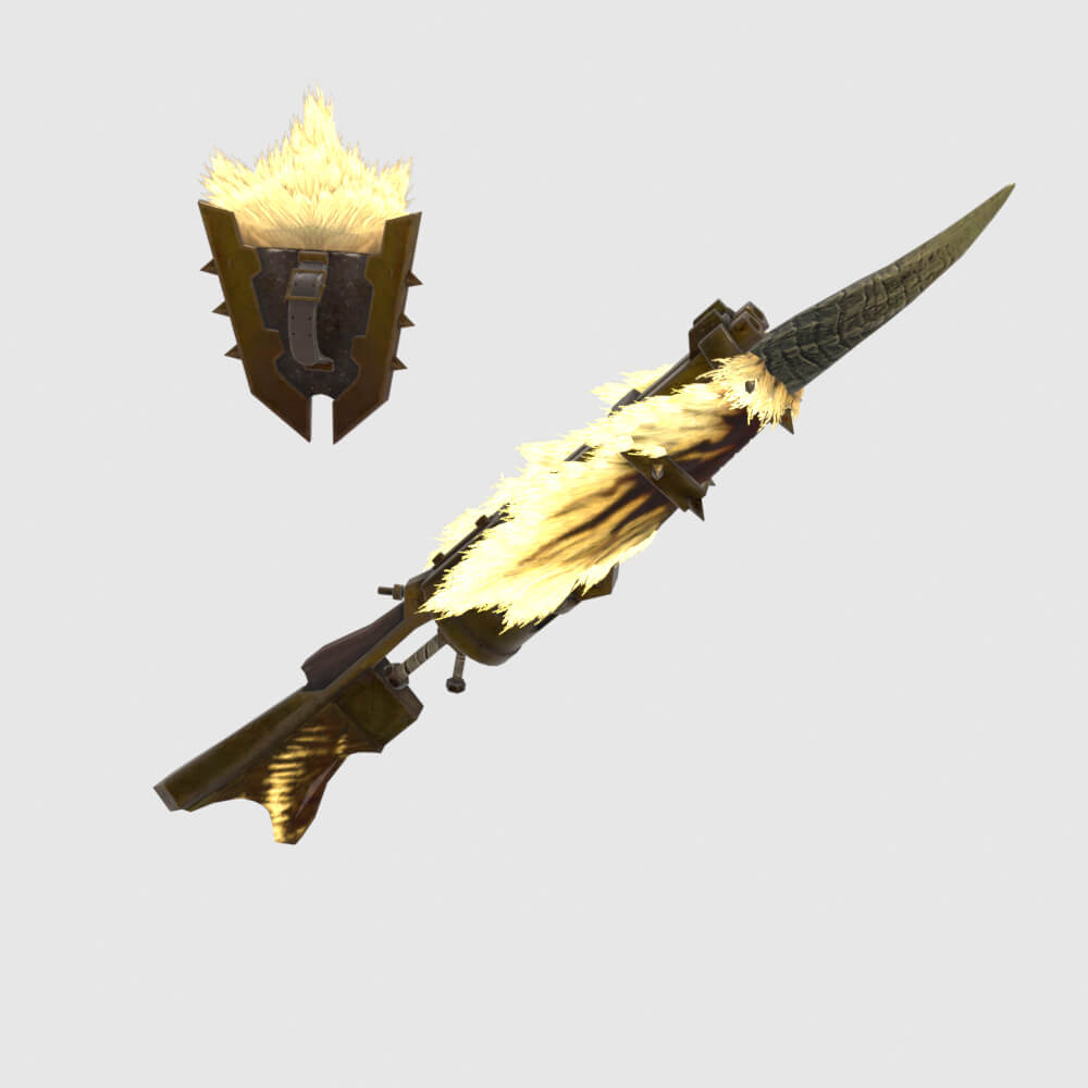 Demonlord Gunlance - Monster Hunter World 3D Model