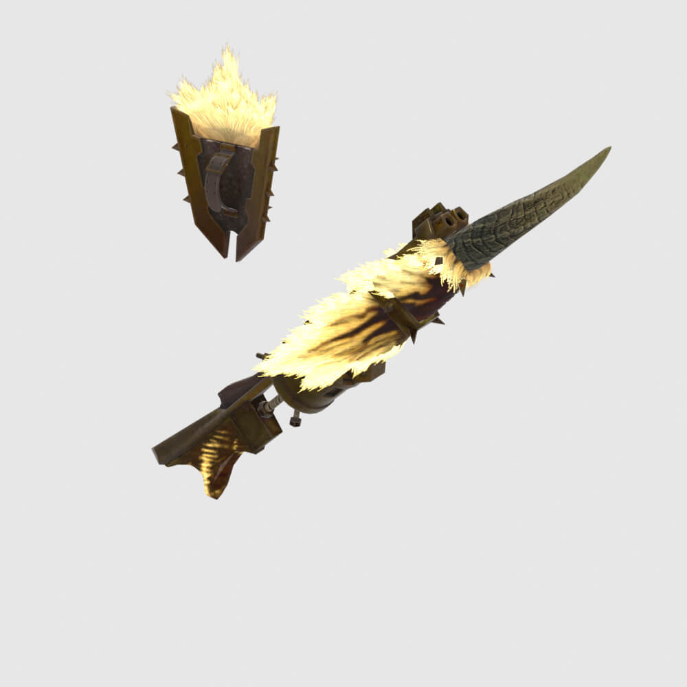 Demonlord Gunlance - Monster Hunter World 3D Model