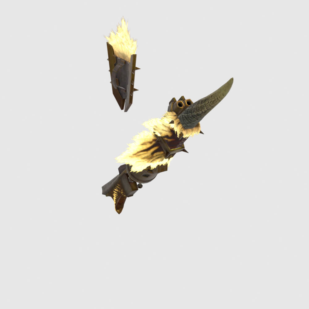 Demonlord Gunlance - Monster Hunter World 3D Model