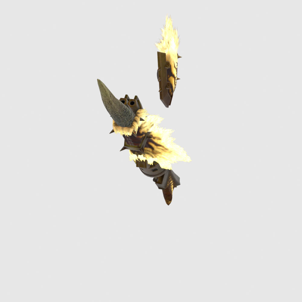 Demonlord Gunlance - Monster Hunter World 3D Model