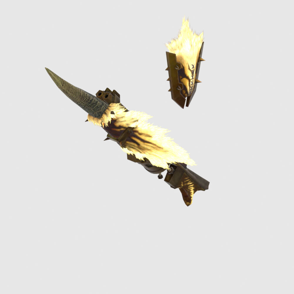 Demonlord Gunlance - Monster Hunter World 3D Model