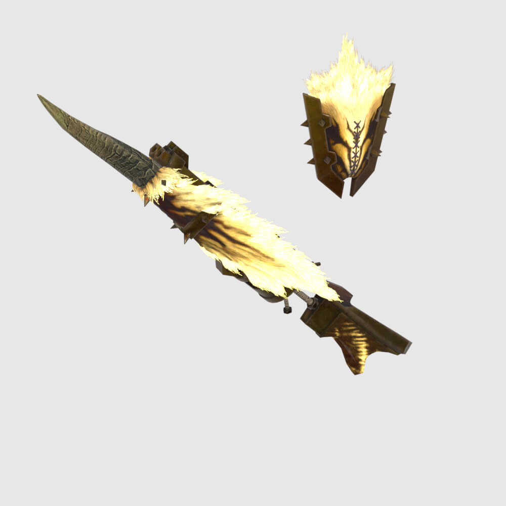 Demonlord Gunlance - Monster Hunter World 3D Model