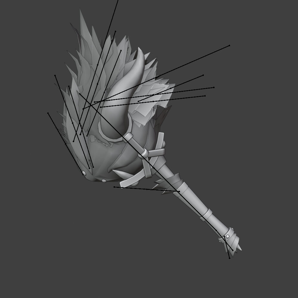 Demonlord Sledge - Monster Hunter World 3D Model