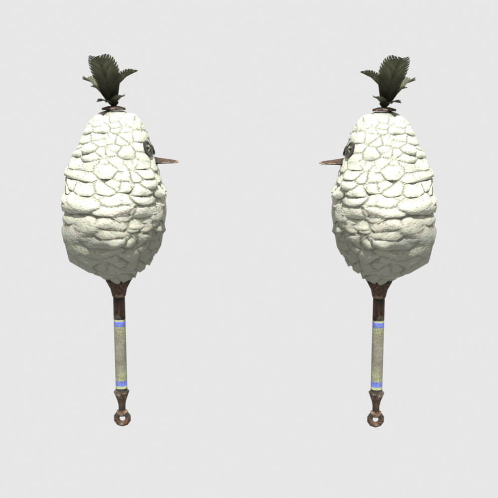 Downy Crake Brooms - Monster Hunter World 3D Model