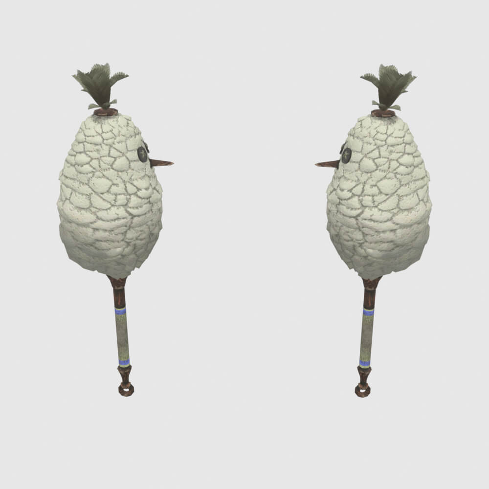 Downy Crake Brooms - Monster Hunter World 3D Model
