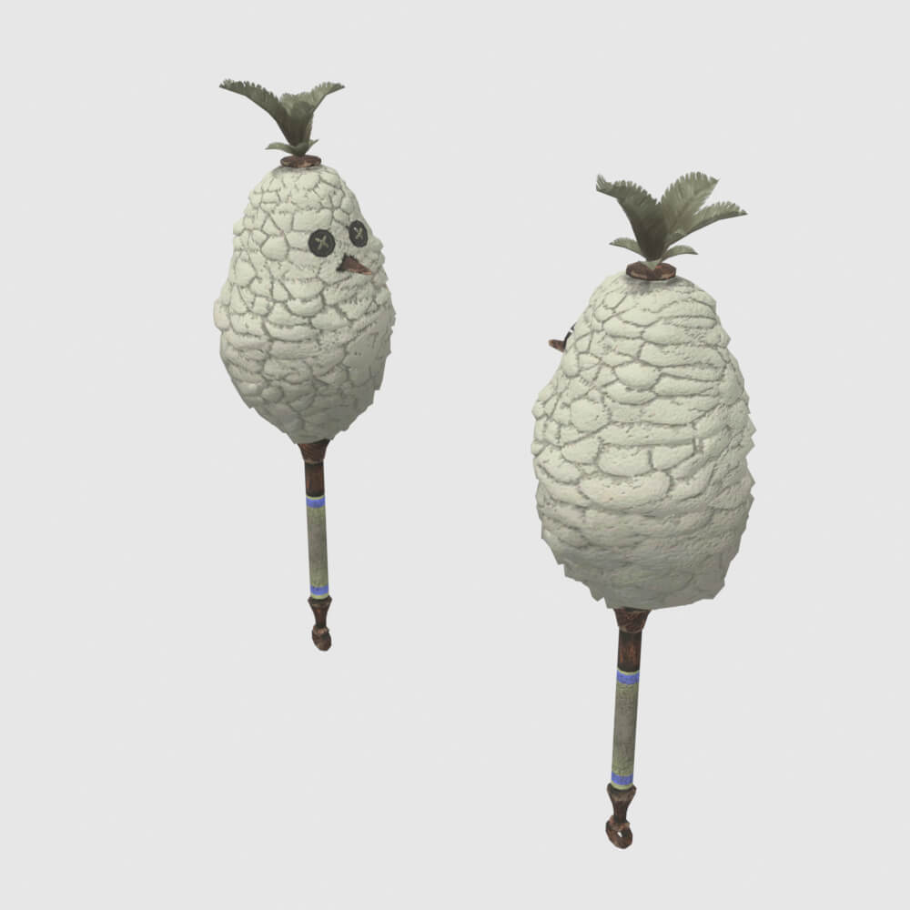 Downy Crake Brooms - Monster Hunter World 3D Model