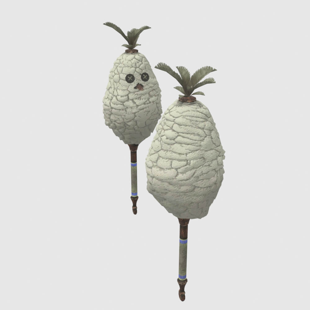 Downy Crake Brooms - Monster Hunter World 3D Model