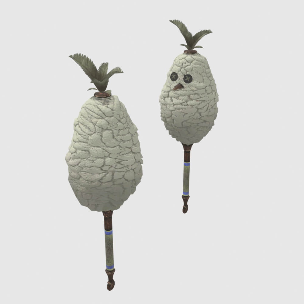Downy Crake Brooms - Monster Hunter World 3D Model