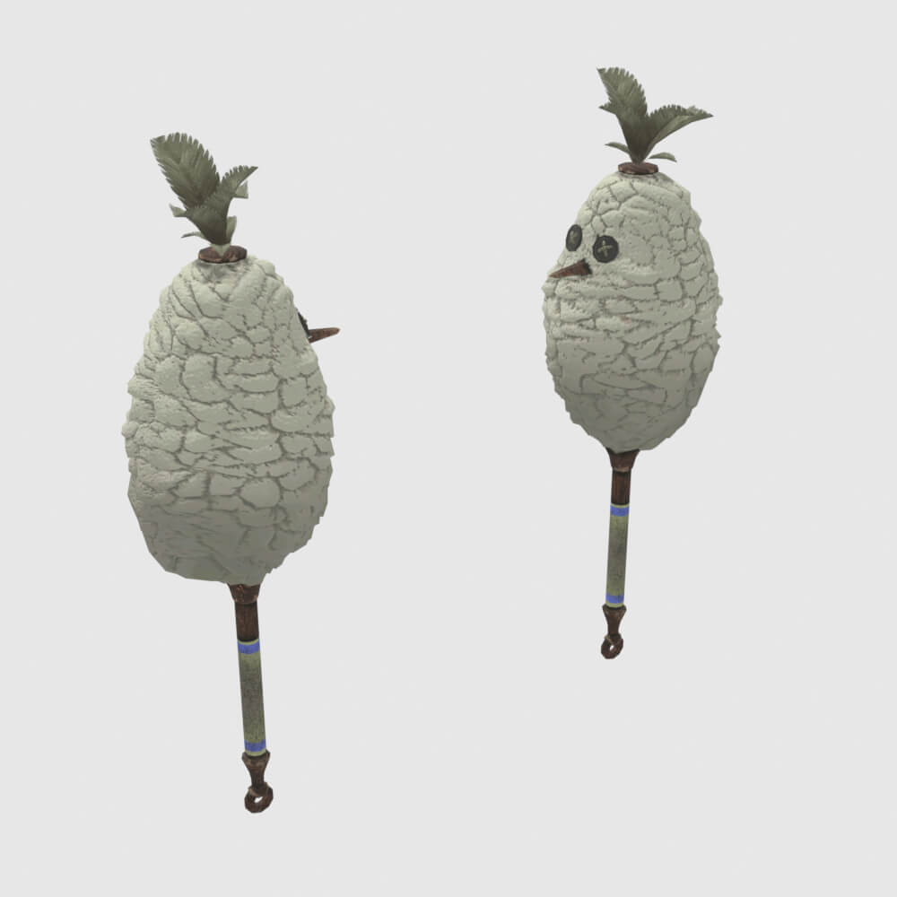 Downy Crake Brooms - Monster Hunter World 3D Model
